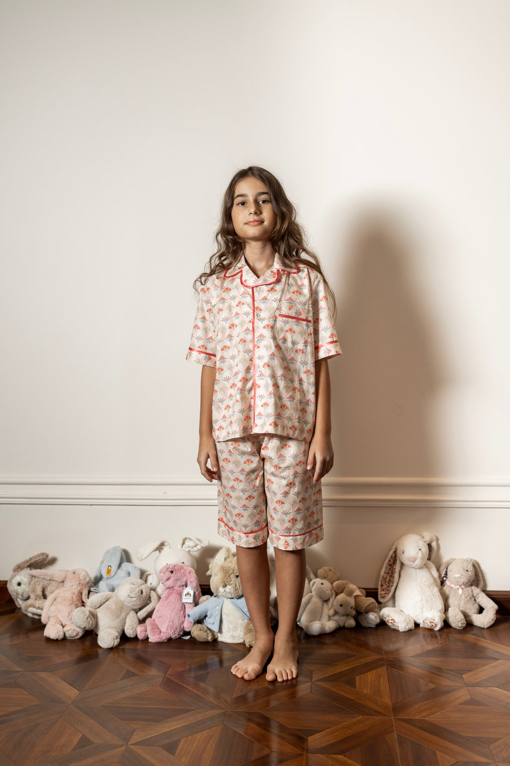 Summer Bouquet Short Pajama Set, kids pajamas