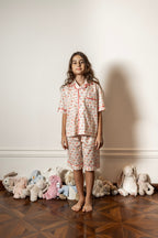 Summer Bouquet Short Pajama Set, kids pajamas