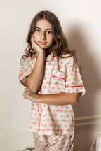 Summer Bouquet Short Pajama Set, kids pajamas