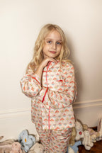 Summer Bouquet Long Pajama Set, kids pajamas