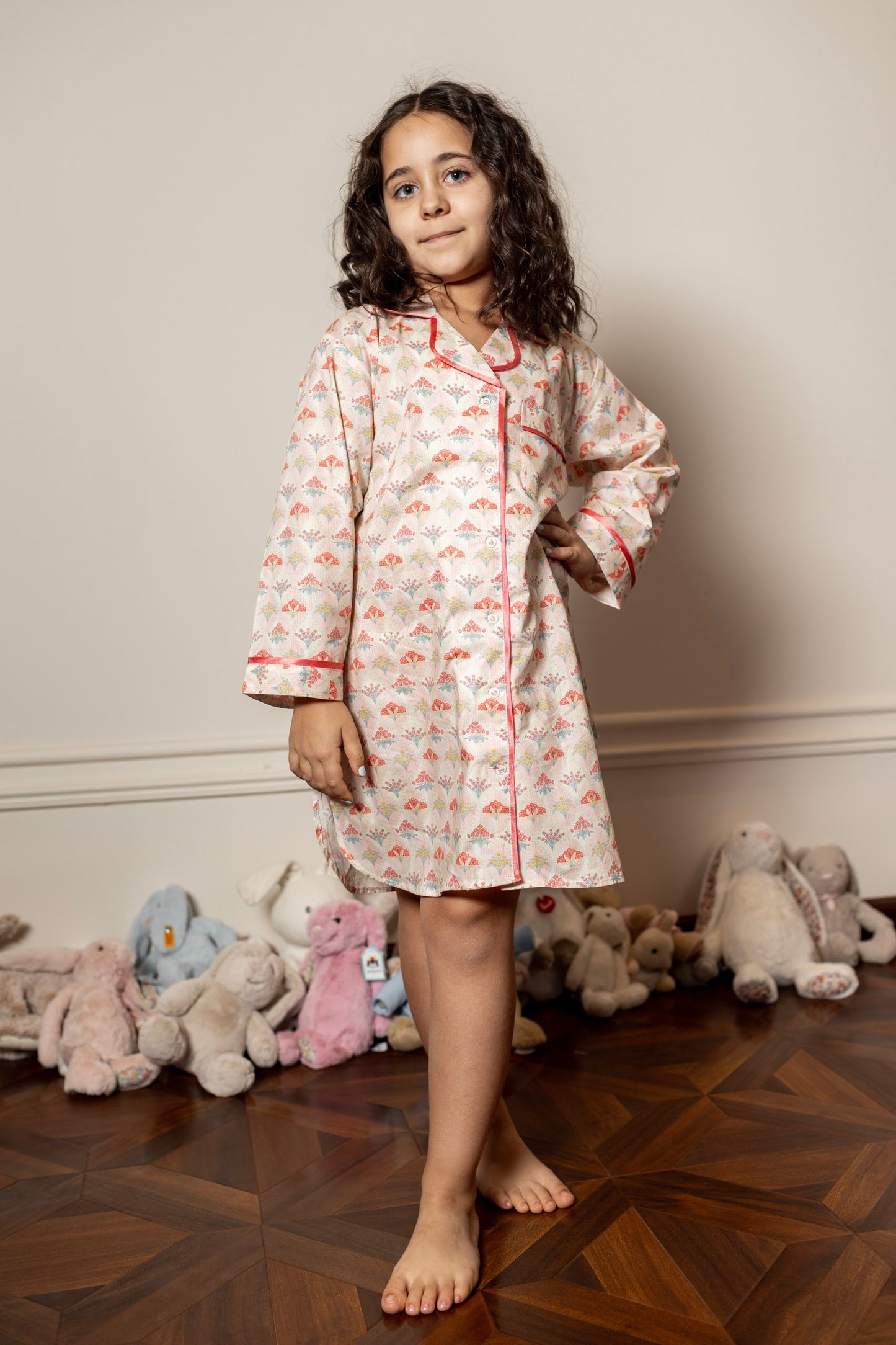 Summer Bouquet Pajama Dress