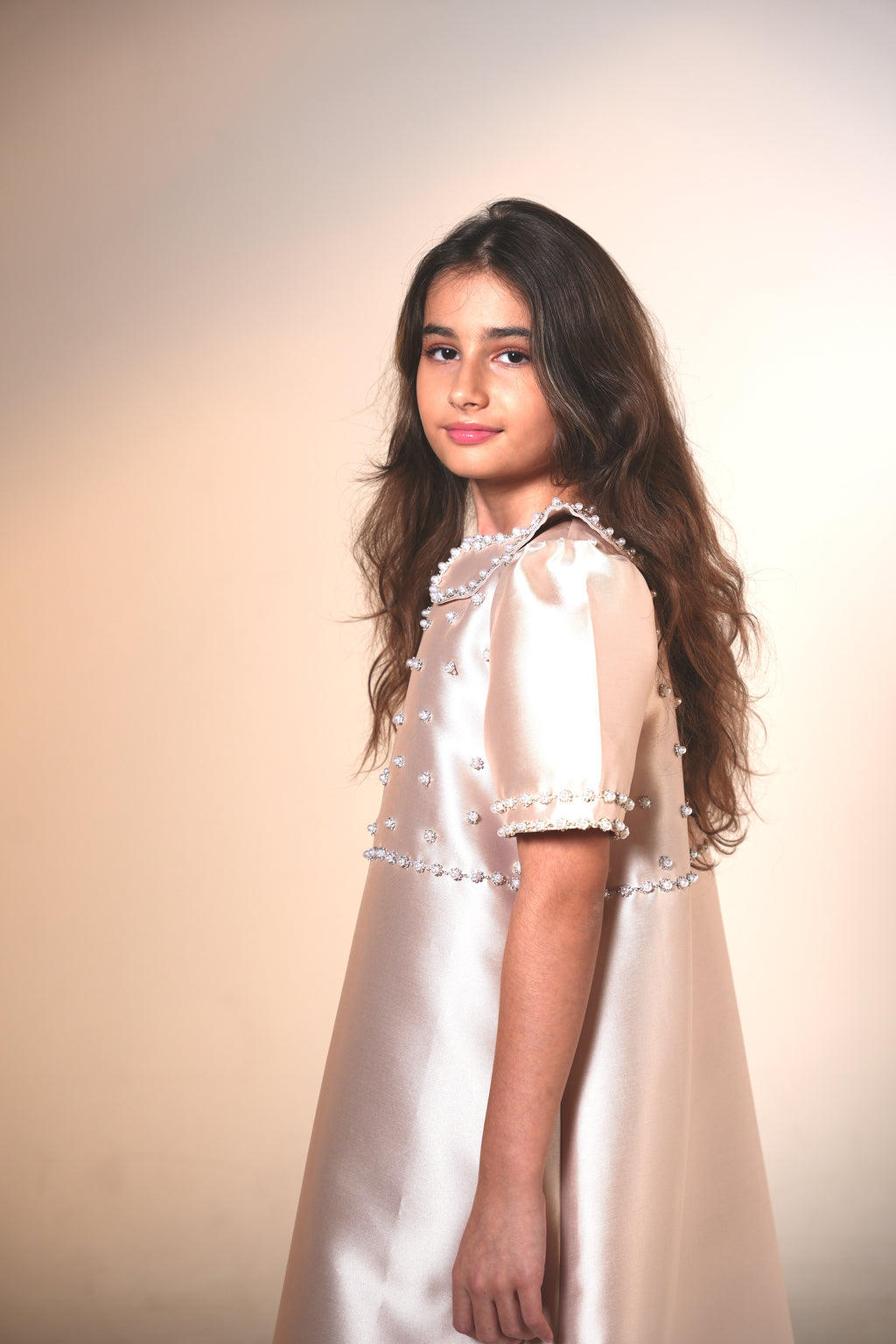 Mikado Silk Kaftan, QAR 425