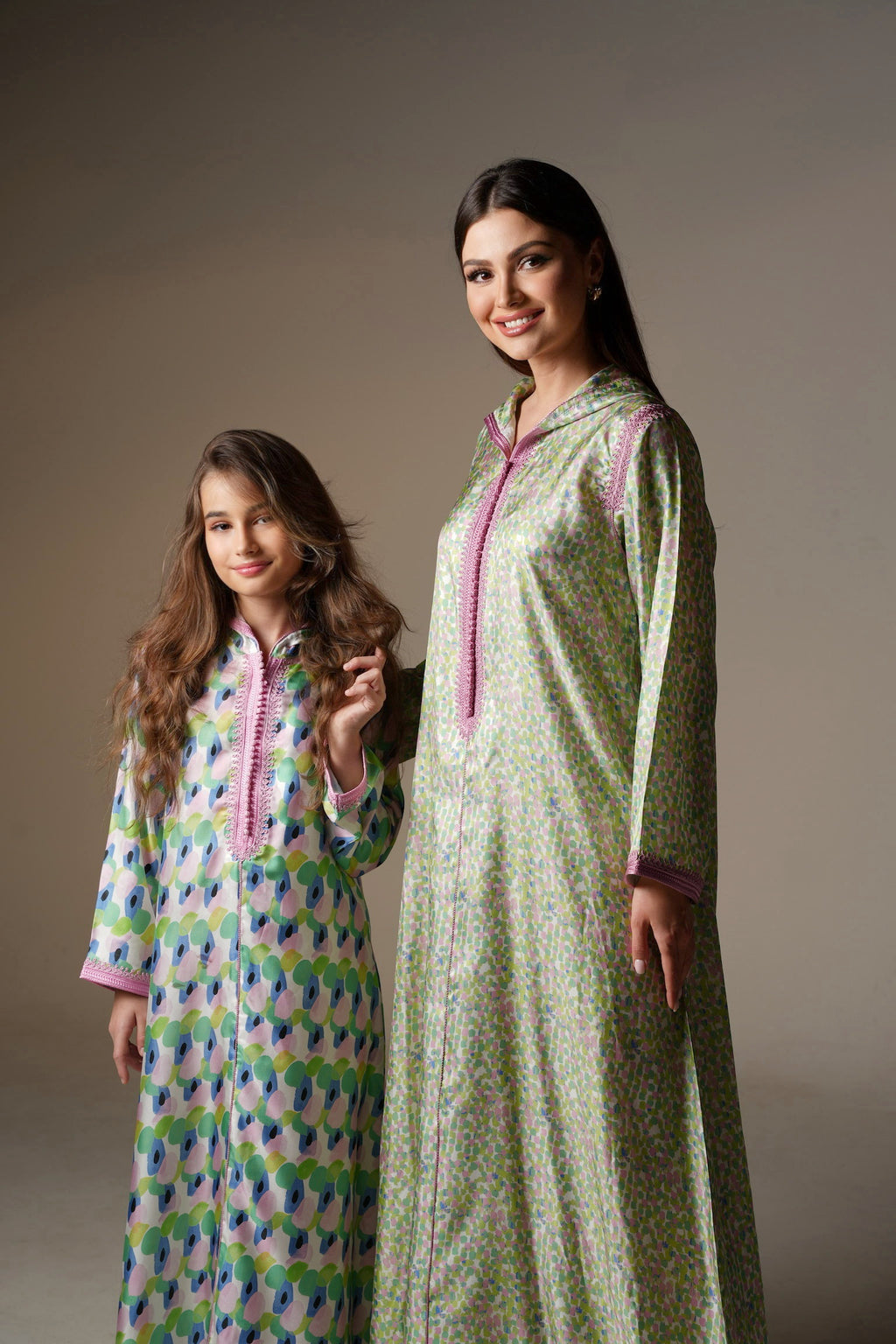 Matte Silk Twill Kaftan, QAR 365