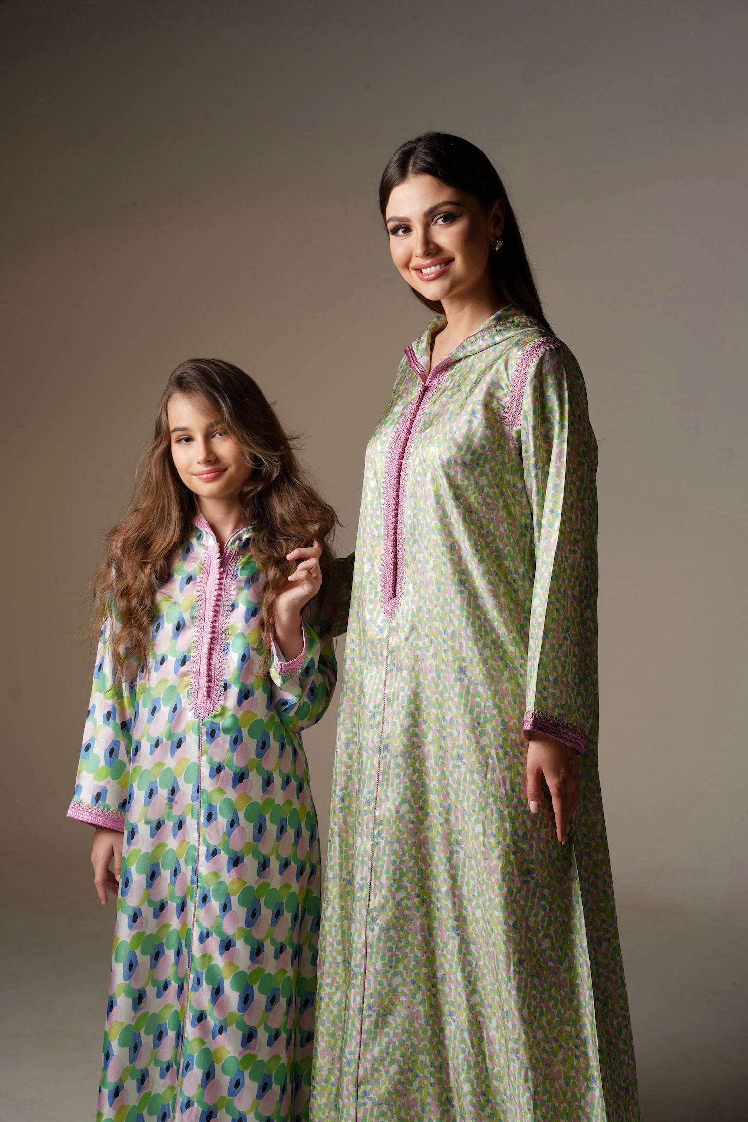 Matte Silk Twill Kaftan, QAR 365