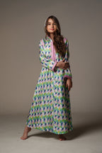 Matte Silk Twill Kaftan, QAR 365